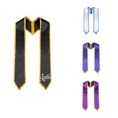 70" Shiny Satin Graduation Sash