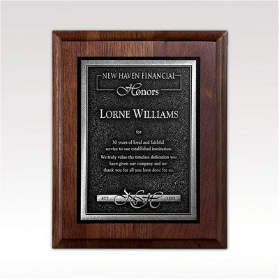 Arrival - Silver Deep Relief Plaque 8x10